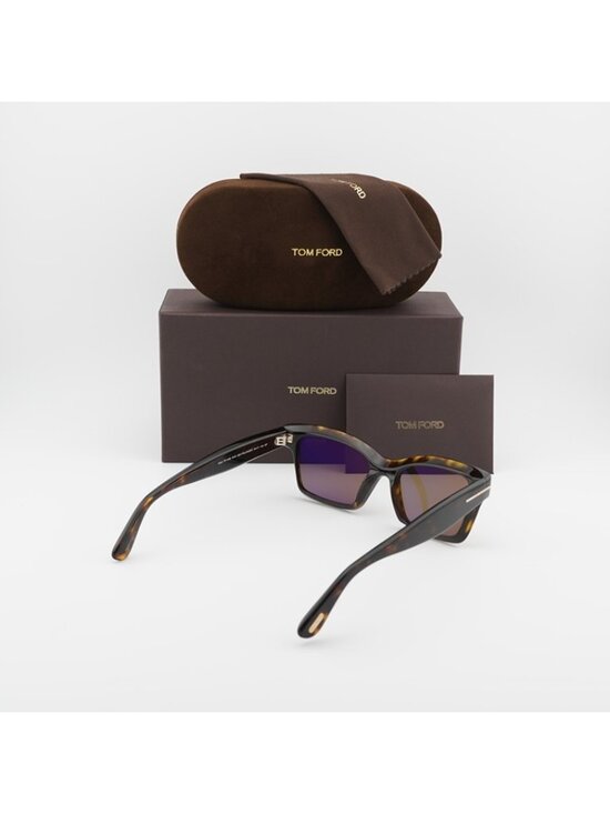 Tom Ford Mikel FT1085 52H Sunglasses Havana Rectangle Frame, Polarized Lenses main image 10